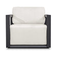 Remsen Outdoor Lounge Chair Black / Oyster - Black / White by Uttermost - View 1