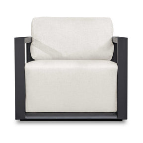 Remsen Outdoor Lounge Chair Black / Oyster - Black / White by Uttermost - View 1