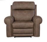 Duncan Power Recliner With Power Headrest & Lumbar - Dark Brown by Hooker Furniture - View 8