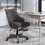 Aidrian Desk Chair Charcoal - Dark Gray by Uttermost - View 2