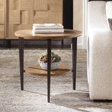 Loddon Side Table Oak - Dark Brown by Uttermost - View 3