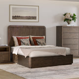 Athens Queen Panel Storage Bed - Dark Brown | Flexsteel