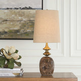 Percy Marble Buffet Lamp Brass / Brown - Dark Brown / Gold by Uttermost - View 2