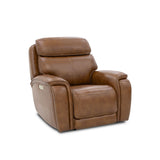 Walker Power Gliding Recliner With Power Headrest & Lumbar - Light Brown | Flexsteel