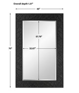 Everest Mirror - Black by Uttermost - View 6