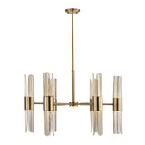 Cret 12 Light Brass Chandelier - Bronze by Uttermost - View 5