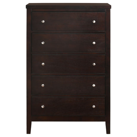 Pocatello Cappuccino 5-piece Eastern King Bedroom Set - sold by Home Elegance USA