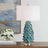 Mina Table Lamp Teal Blue - Blue / Green by Uttermost - View 2