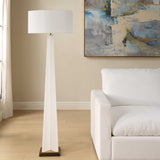 Rosin Floor Lamp - White by Uttermost - View 5