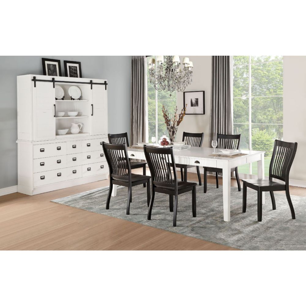 Acme - Renske Dining Table 71850 Antique White Finish