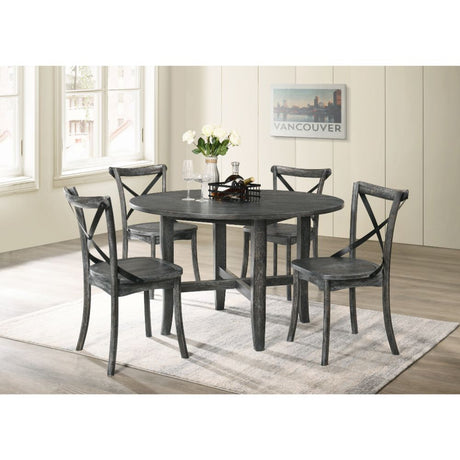 Acme - Kendric Dining Table 71895 Rustic Gray Finish