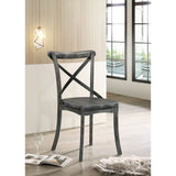 Acme - Kendric Side Chair (Set-2) 71897 Rustic Gray Finish