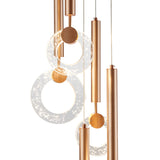 Glitter Rings Flush Chandelier // Bronze  | Finesse - Home Elegance USA