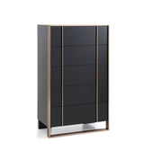 Nova Domus Cartier Modern Black & Rosegold Chest