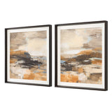 Cinnamon Shore Framed Prints (Set of 2) - Dark Brown by Uttermost - View 4