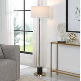 Guard Brass Floor Lamp - Yellow by Uttermost - View 2