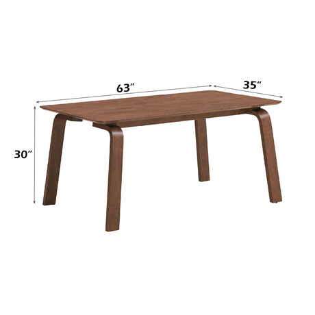 Ginny 5 pieces Walnut Finish w/ Side Chairs Dining Room Set - sold by Home Elegance USA
