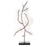 Glass Garden Table Sculpture Gold / White - White / Gold by Uttermost - View 6