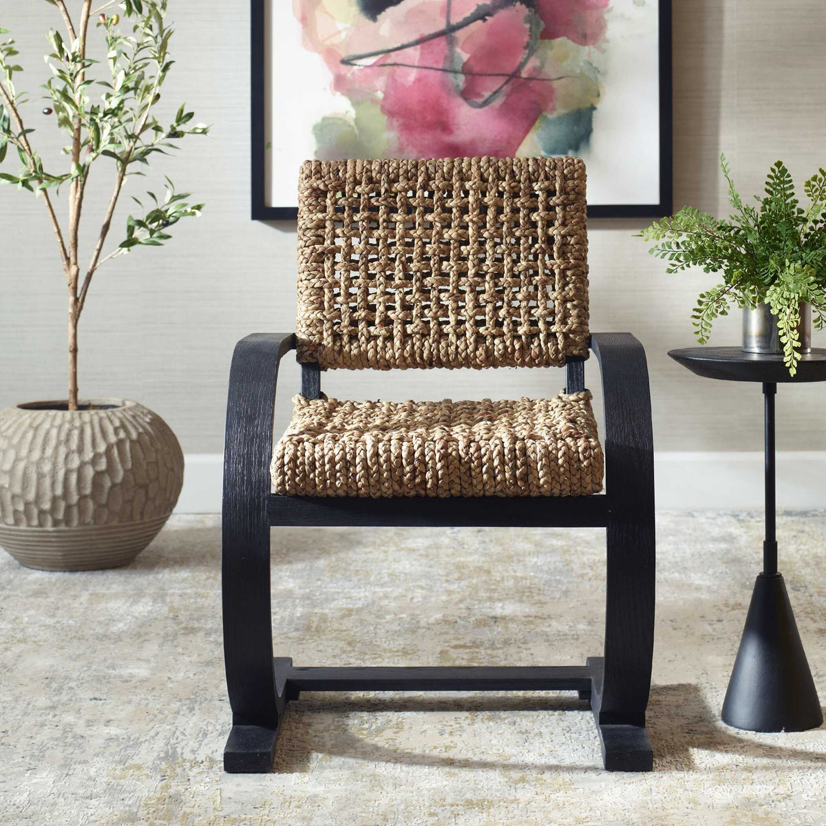 Rehema Dining Chair - Light Brown / Dark Brown by Uttermost - View 3