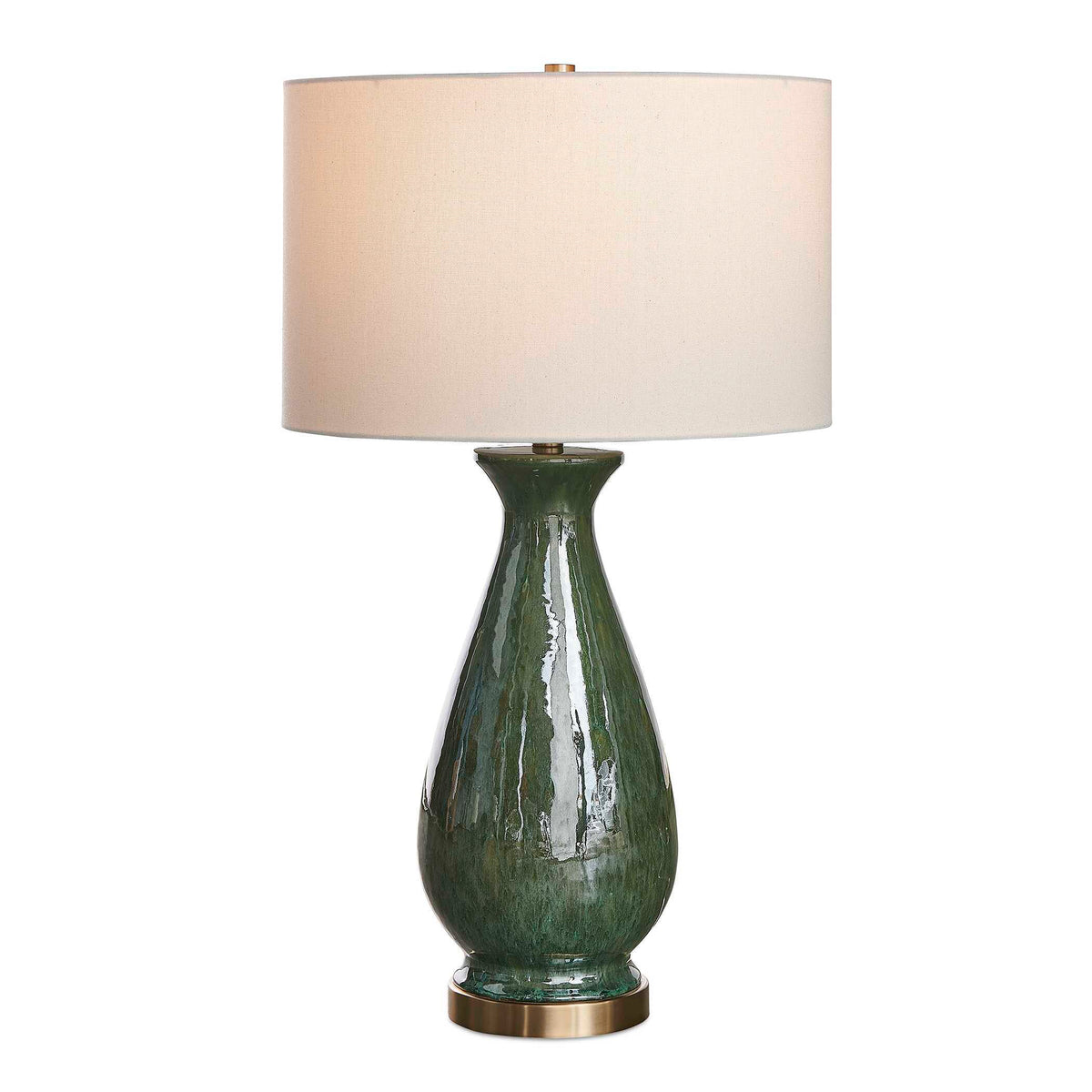 Colestin Table Lamp Deep Green - Dark Green by Uttermost - View 1