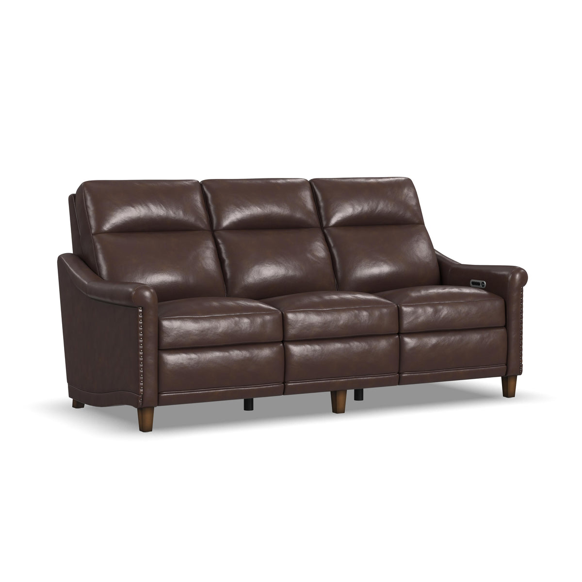 Elizabeth Power Reclining Sofa With Power Headrest - Brunette | Flexsteel