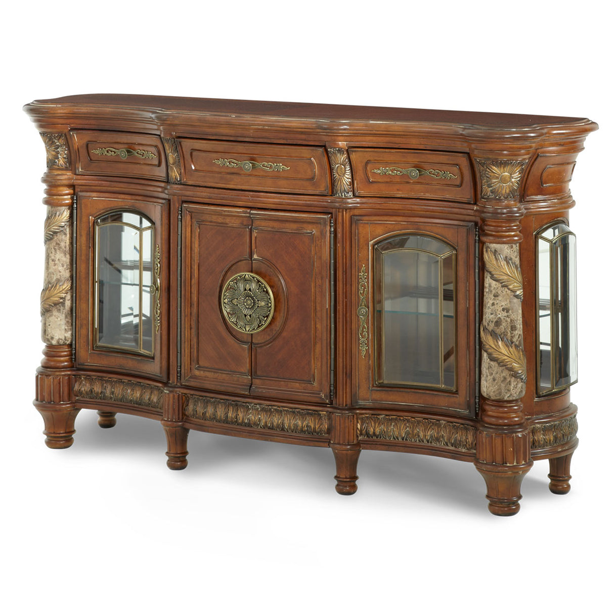 Villa Valencia 15 Piece Rectangular Dining Room Set | Aico