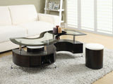 Coffee Table - Buckley 3-piece Coffee Table and Stools Set Cappuccino