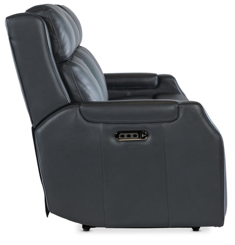 Nelson Zero Gravity Power Sofa With Power Headrest And Lumbar - Black by Hooker Furniture - View 8