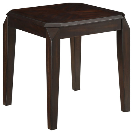 Baylor Square End Table Walnut | Coaster - 721047 - Home Elegance USA - 1