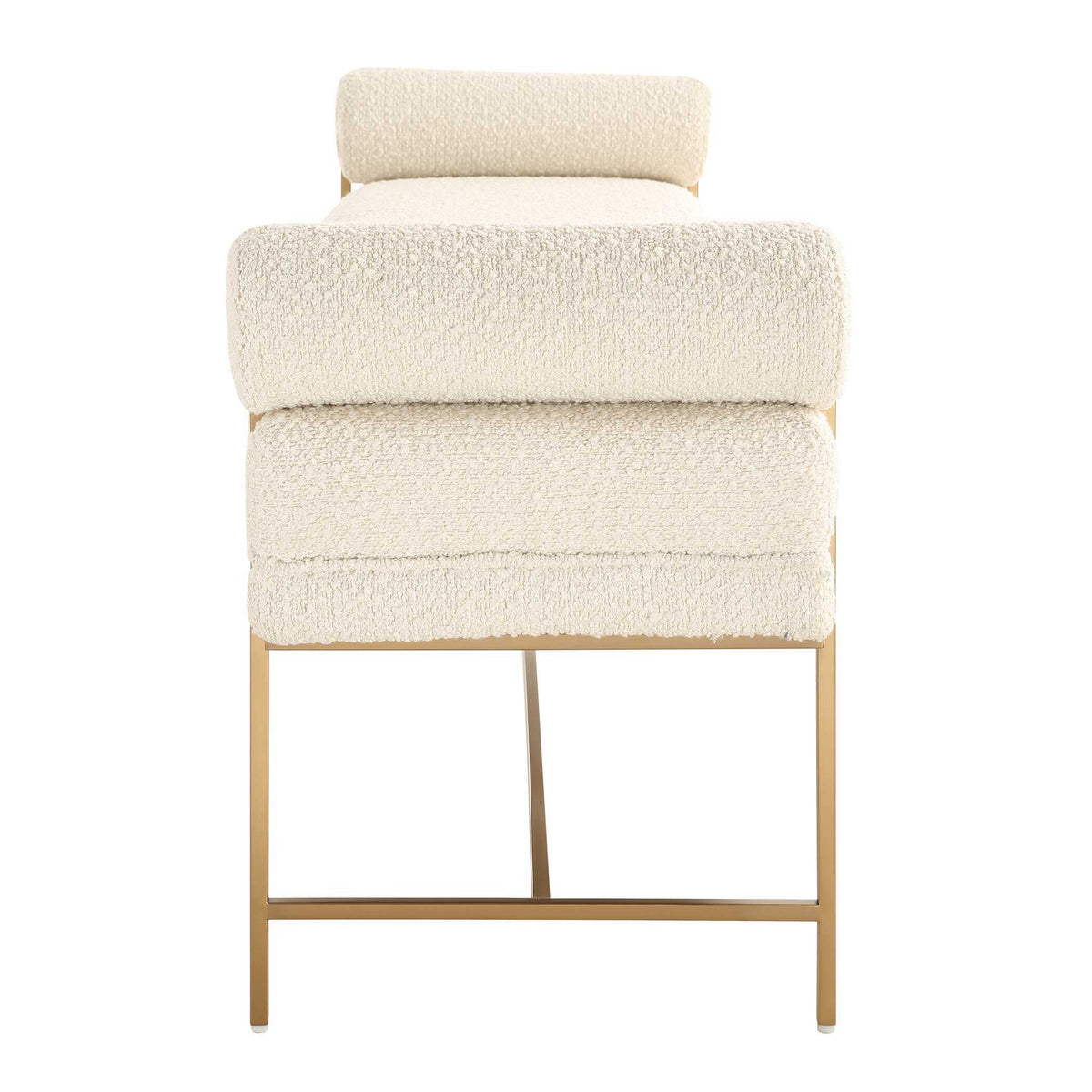 Bolster Bench - White by Uttermost - View 5