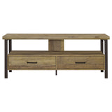 59" Tv Stand - Ruston 59" 2-drawer TV Console Weathered Pine