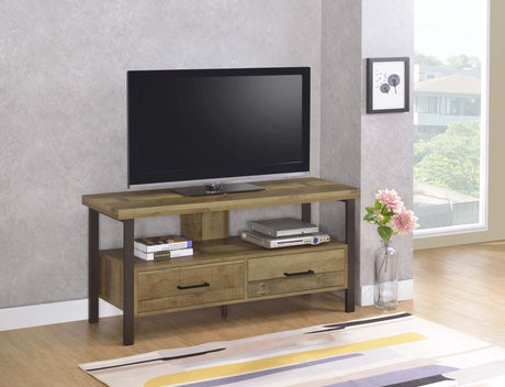 Ruston 48" 2 - drawer TV Console Weathered Pine - 721882 - image - 2