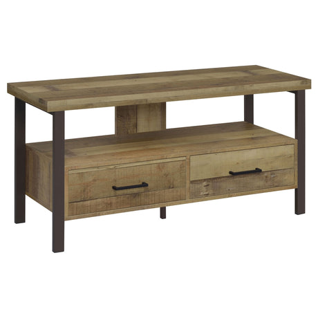 Ruston 48" 2 - drawer TV Console Weathered Pine - 721882 - image - 1