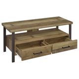 48" Tv Stand - Ruston 48" 2-drawer TV Console Weathered Pine