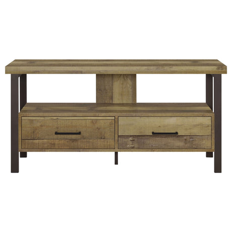 Ruston 48" 2 - drawer TV Console Weathered Pine - 721882 - image - 4