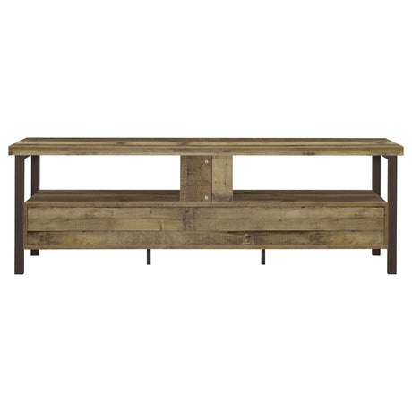 Ruston 71" 3 - drawer TV Console Weathered Pine - 721891 - image - 6