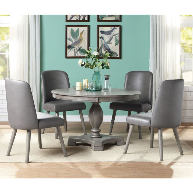 Acme - Waylon Dining Table 72205 Gray Oak Finish