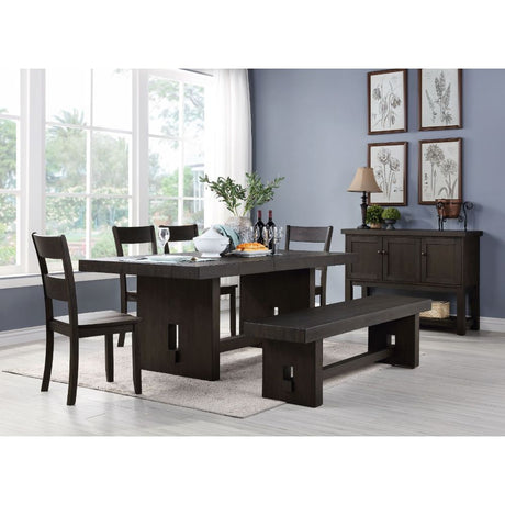 Acme - Haddie Dining Table 72210 Distressed Walnut Finish