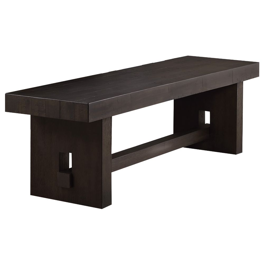 Acme - Haddie Bench 72213 Distressed Walnut Finish