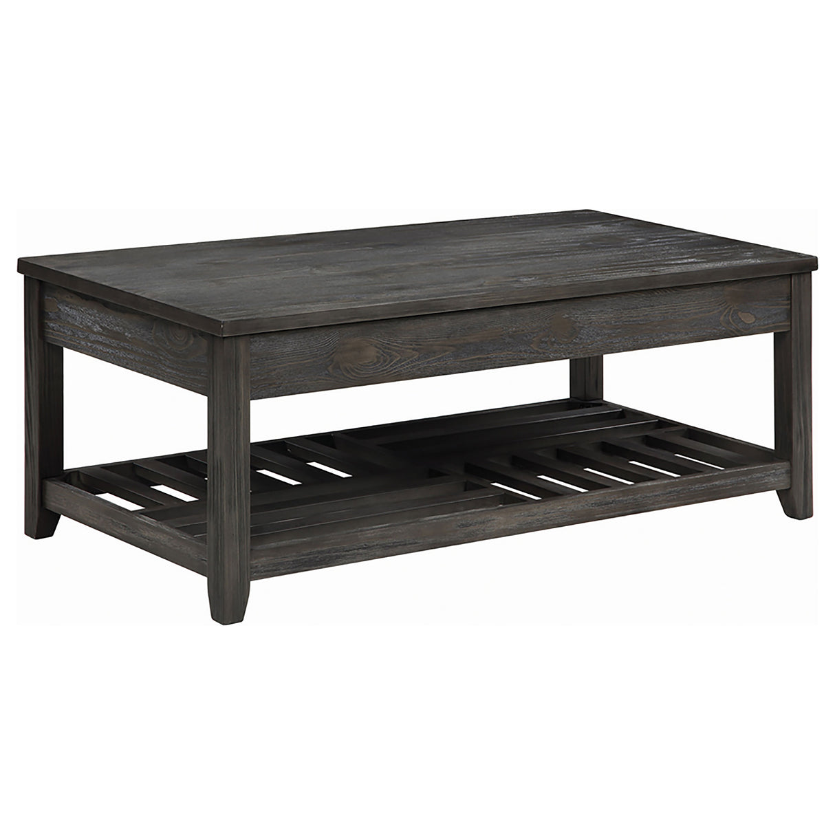 Lift Top Coffee Table - Cliffview Lift Top Coffee Table with Storage Cavities Grey