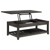 Lift Top Coffee Table - Cliffview Lift Top Coffee Table with Storage Cavities Grey