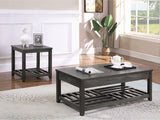 Lift Top Coffee Table - Cliffview Lift Top Coffee Table with Storage Cavities Grey