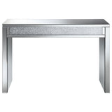 Sofa Table - Gillian Rectangular Sofa Table Silver and Clear Mirror