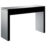 Sofa Table - Gillian Rectangular Sofa Table Silver and Clear Mirror