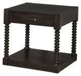 End Table - Meredith 1-drawer End Table Coffee Bean