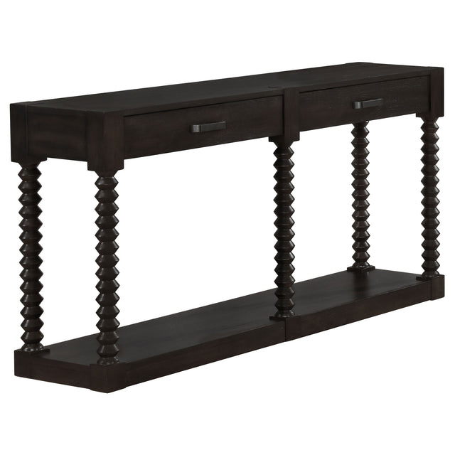 Sofa Table - Meredith 2-drawer Sofa Table Coffee Bean