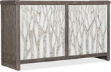 Hooker Furniture Commerce & Market Aspen Grove Door Chest – Dark Wood Finish, Tree and Branch Motif, Soft-Close Doors - Home Elegance USA