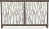 Hooker Furniture Commerce & Market Aspen Grove Door Chest – Dark Wood Finish, Tree and Branch Motif, Soft-Close Doors - Home Elegance USA