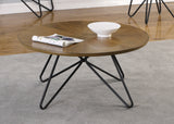 Coffee Table - Brinnon Round Coffee Table Dark Brown and Black