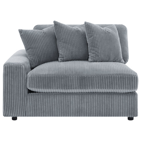 Marcus Fog Track Arms Reversible Sectional with Pillows - sold by Home Elegance USA